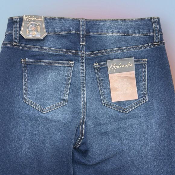 HYDRAULIC Women’s 6 MURRAY WIDE LEG Crop Blue Jeans - Picture 3 of 5